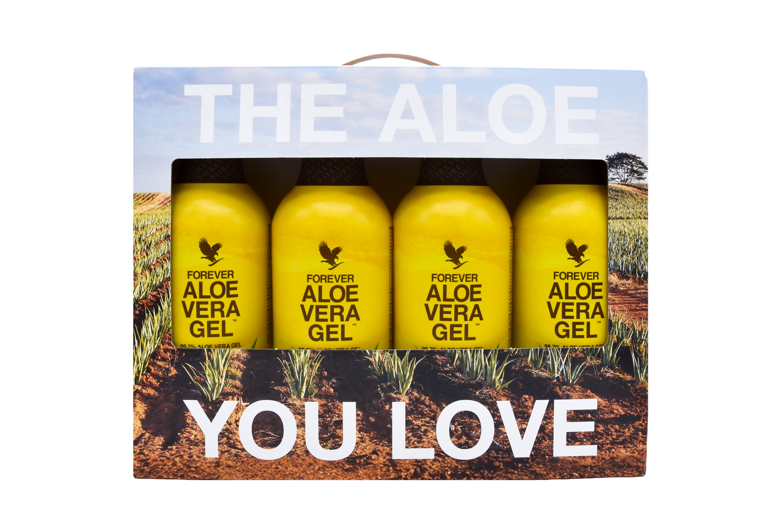4-Pack Forever Pulpe d’Aloe Vera Nature — 4 × 1 L